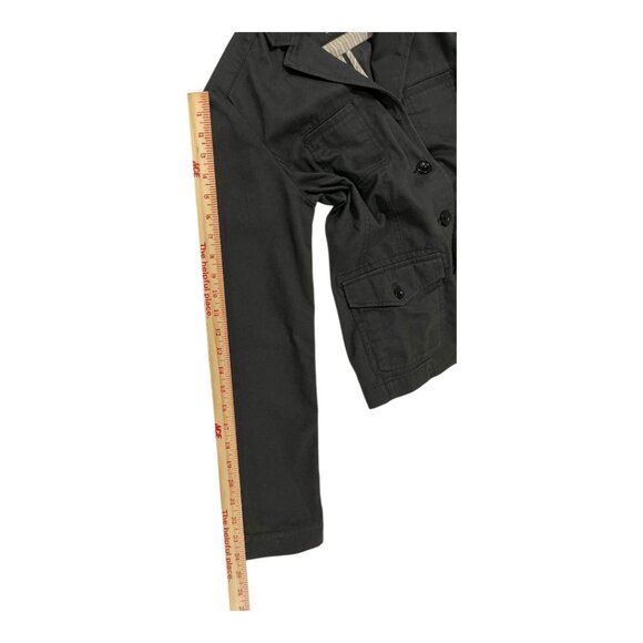 Eddie Bauer Women's Utility Jacket, Size 4, Charcoal Black Multi-Flap Pockets - Picture 11 of 16